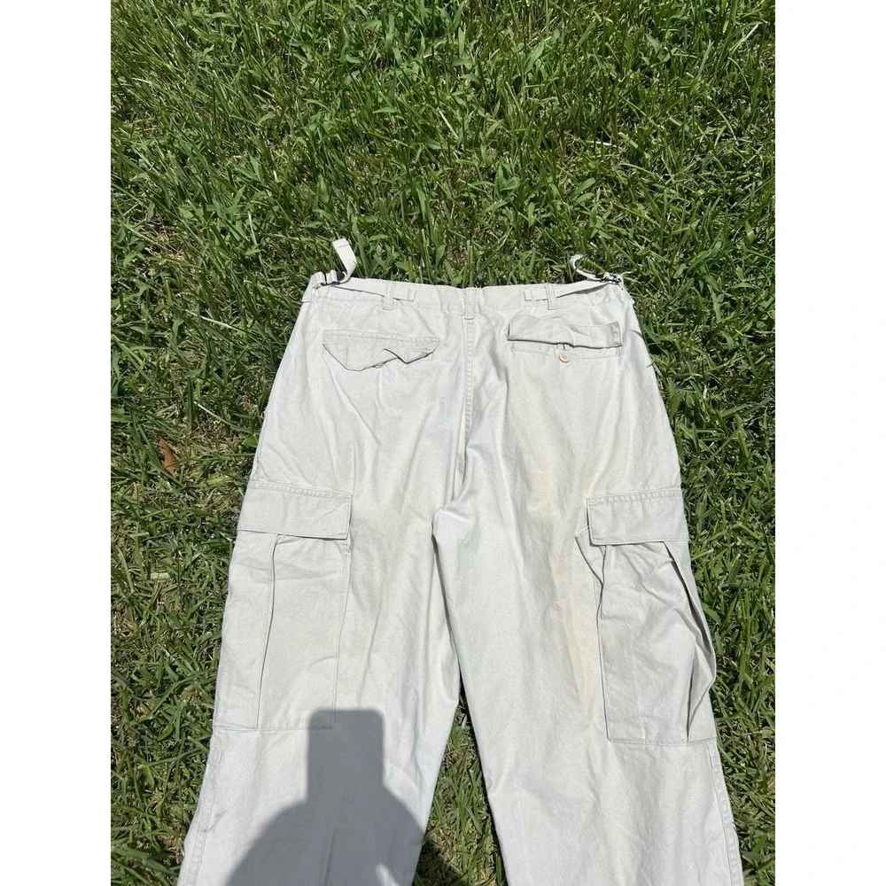 Vintage 90s Banana Republic Tan Safari Cargo Pants 32x33.5